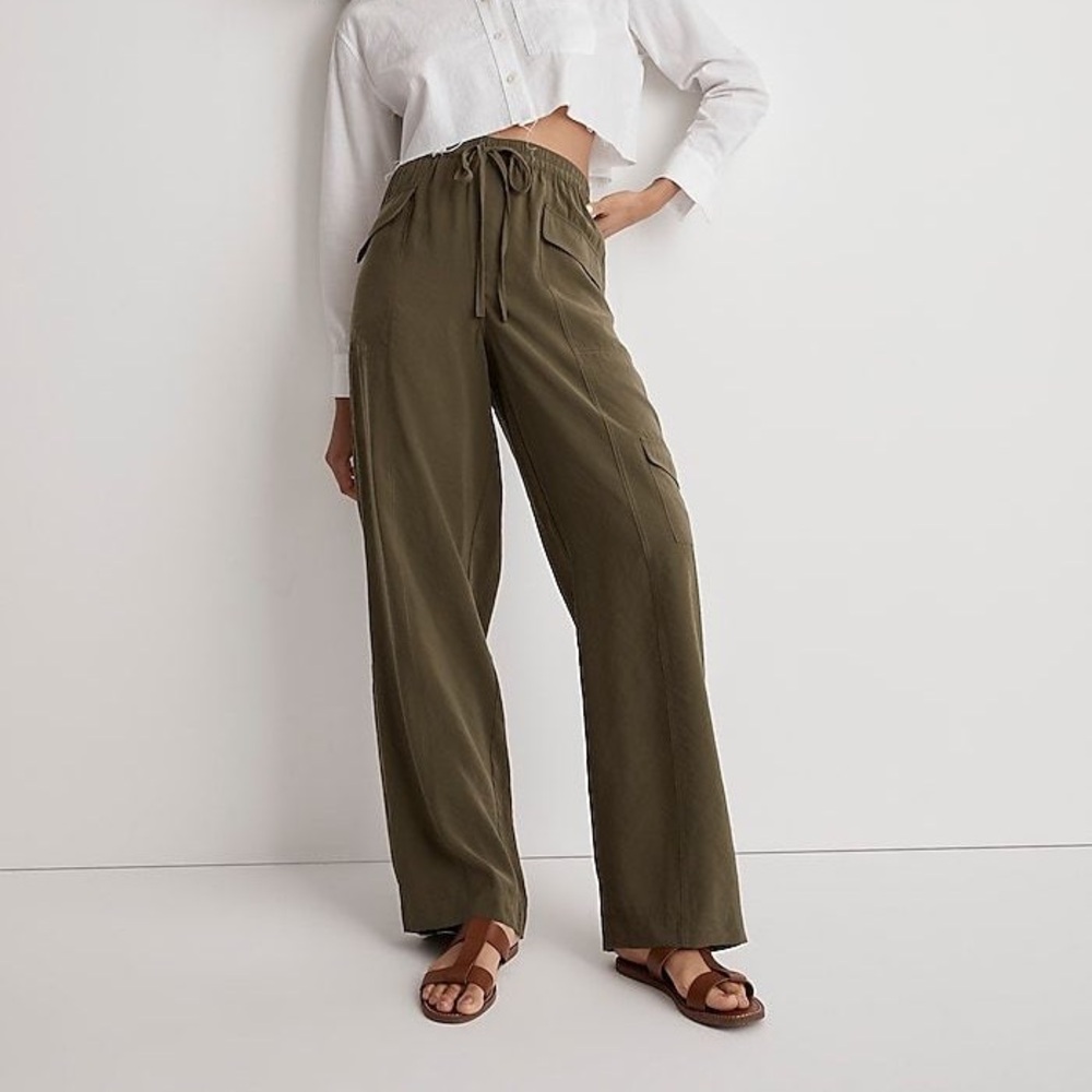 MADEWELL STRAIGHT LEG CARGO PANT IN LODEN